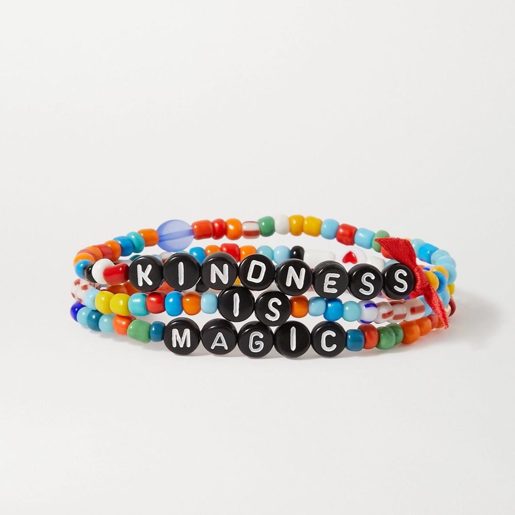 Kindness is Magic- Seed Beads Bracelet 3pc Set