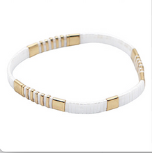 Load image into Gallery viewer, Miyuki Glass Stretch Bracelet Pure White
