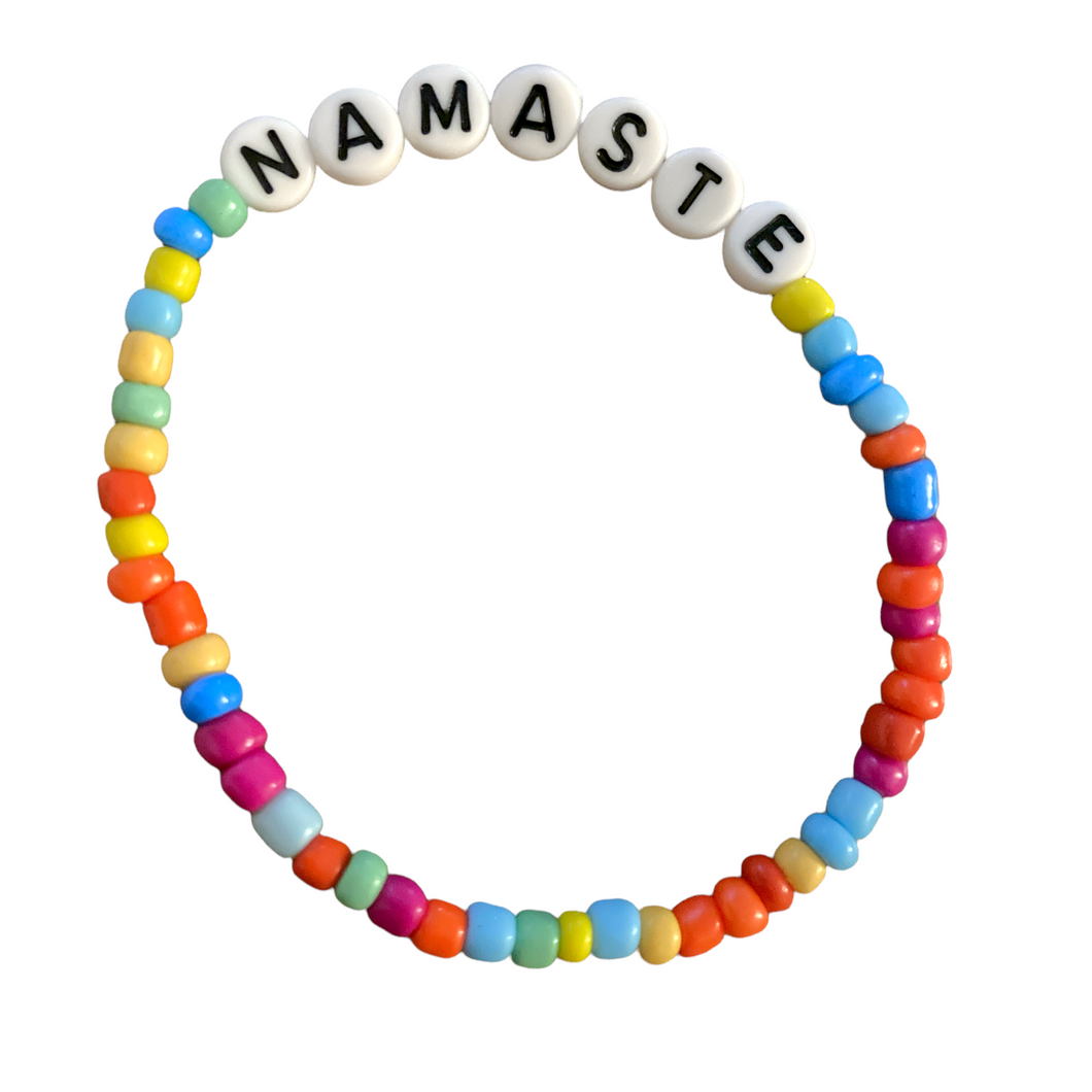 Namaste Multicoloured - Bead Stretch Bracelet 1pc