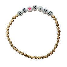 Load image into Gallery viewer, Be Kind Letters Enamel Bead Stretch Bracelet 1pc
